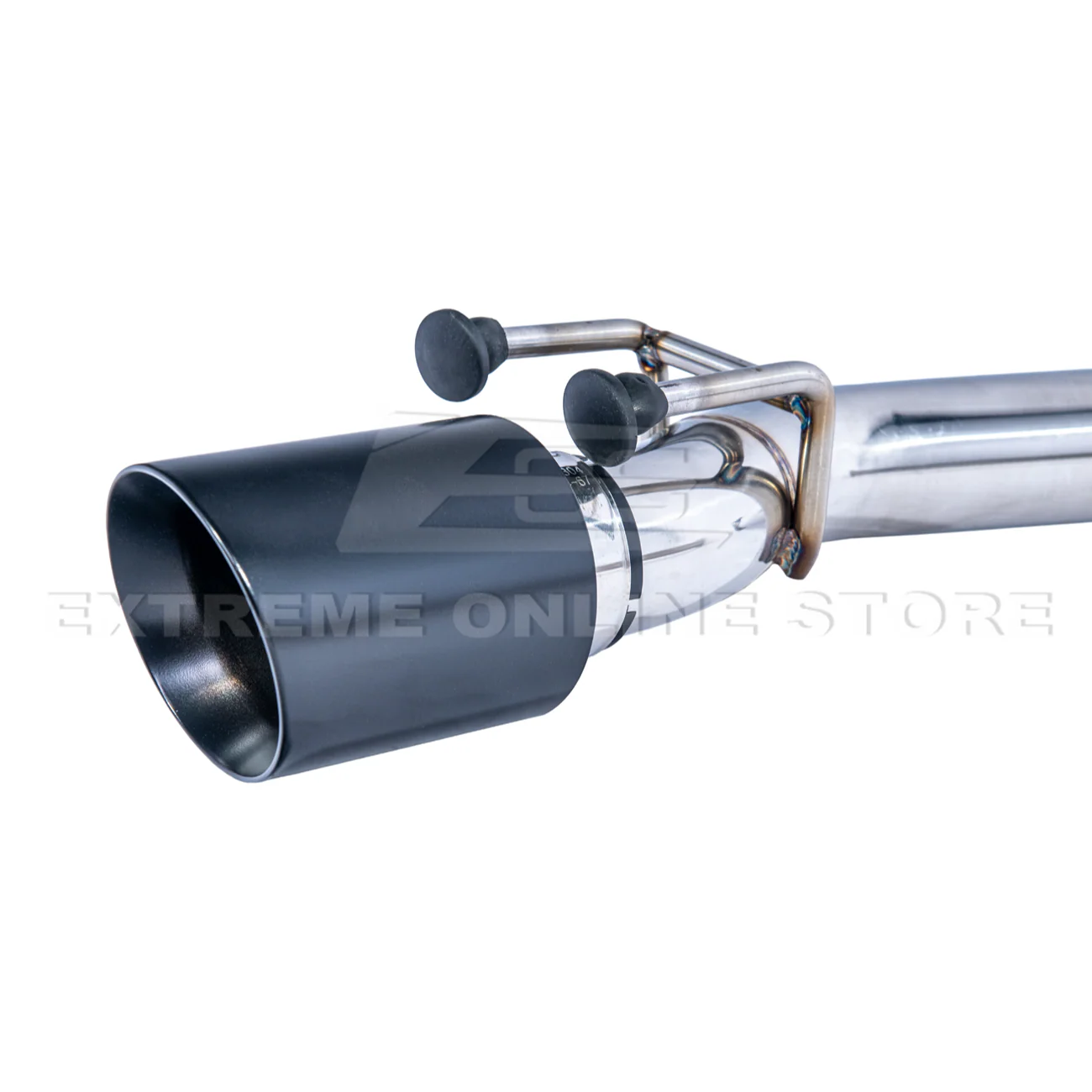 2005-06 Pontiac GTO T-304 Muffler Delete Axle Back Dual Black Tips Exhaust - Image 9