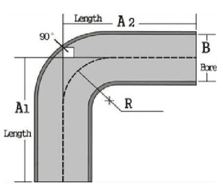 1.250" OD 16ga 90° Mandrel Bend - Polished OD - 6061 Aluminum - (1.875" CLR / 6.000" Legs) - Image 2