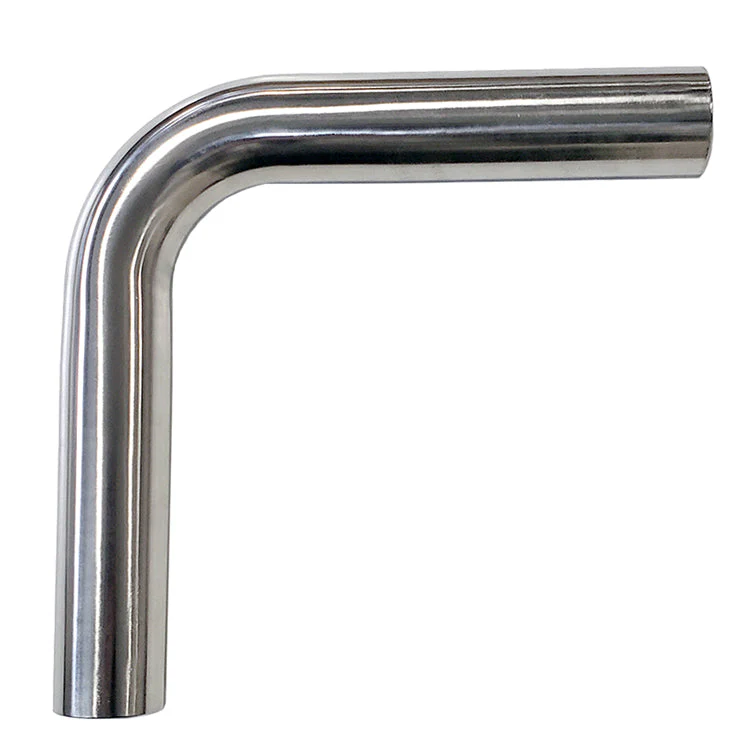 1.500" 16ga 90° Mandrel Bend - (2.250" CLR / 6.000" Legs) - Polished OD - 304 Stainless