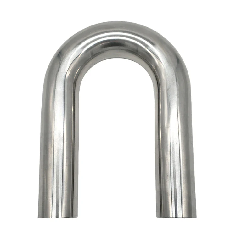 1.750" 16ga 180° Mandrel Bend - (2.625" CLR / 6.000" Legs) - Polished OD - 304 Stainless