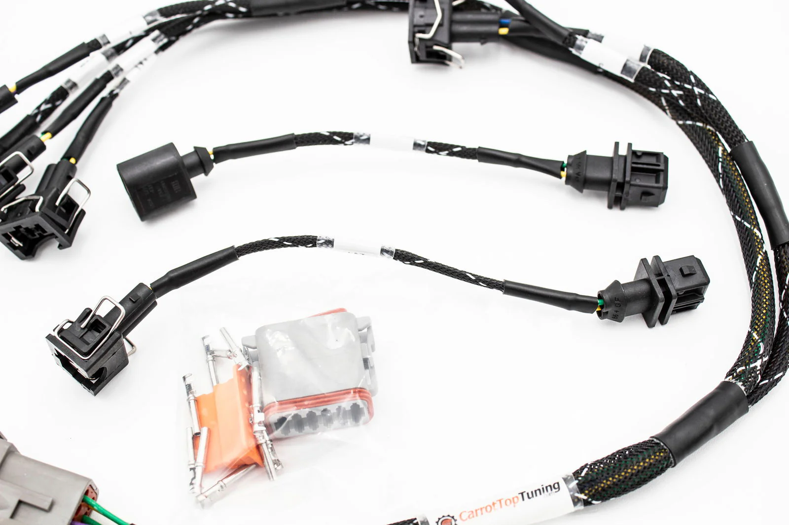 1.8T Injector Tuck Harness v2 w/ IAT, and CAM Leads | Plug n Play | VW  GTI Jetta Golf | Audi TT - Image 3