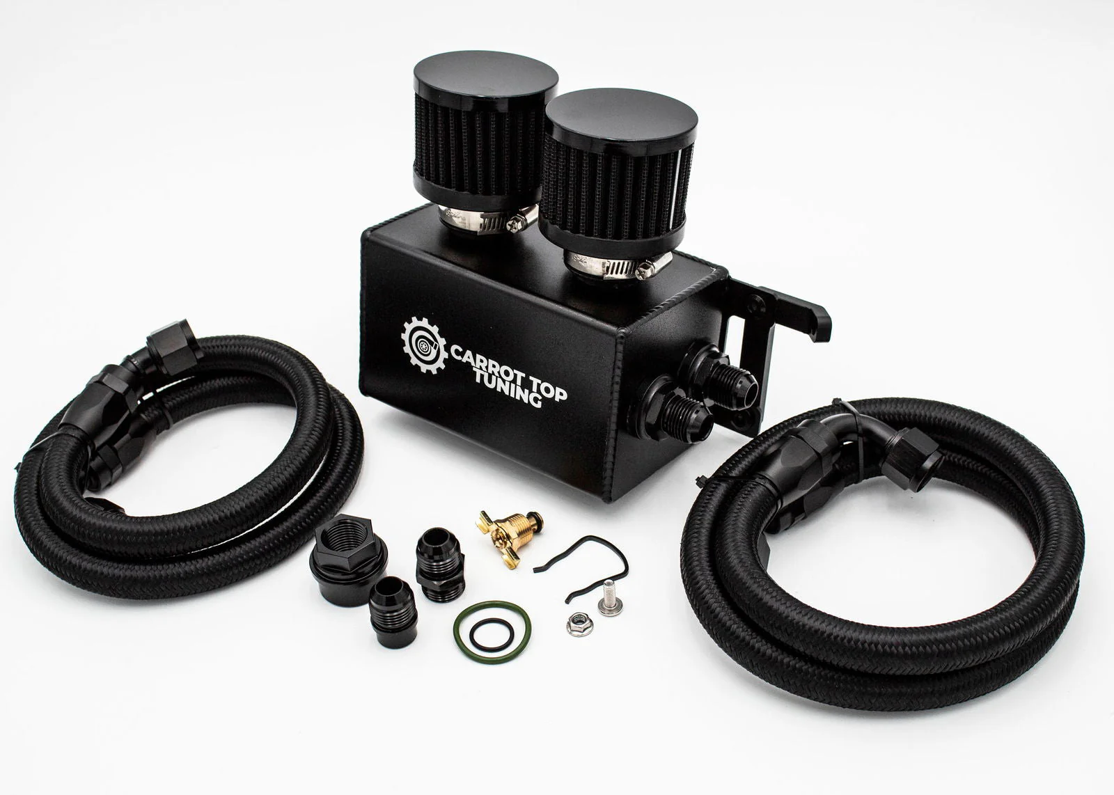 1.8T PnP Dual Breather Oil Catch Can Kit for OEM Stock Valve Cover - VW MK4 Audi TT - Image 2