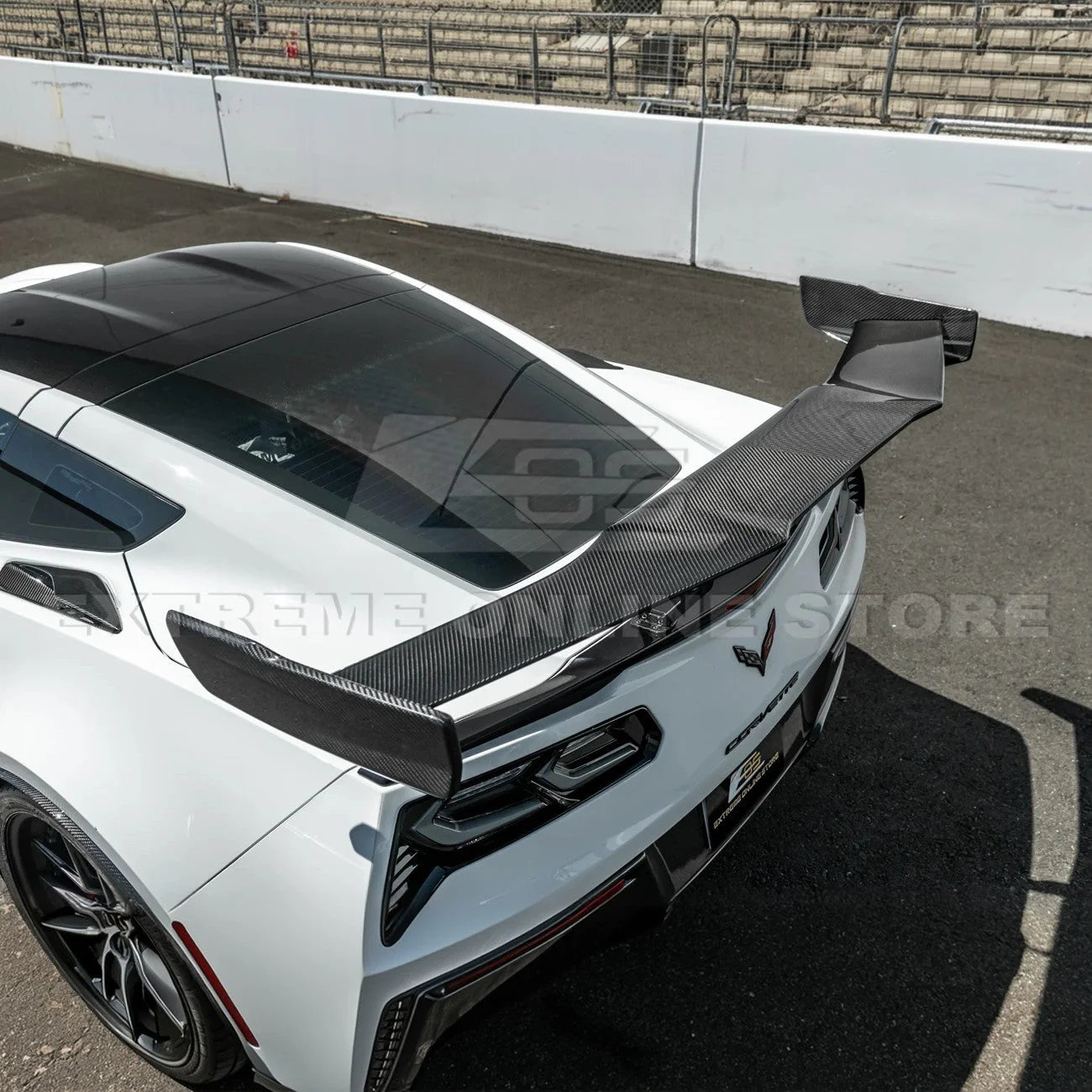 Corvette C7 ZR1 ZTK Conversion Extended High Wing With Wing Riser - Image 10