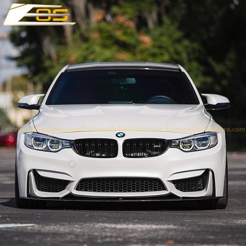 2014-20 BMW F80 M3 Carbon Fiber Front Splitter & Side Skirts - Image 3