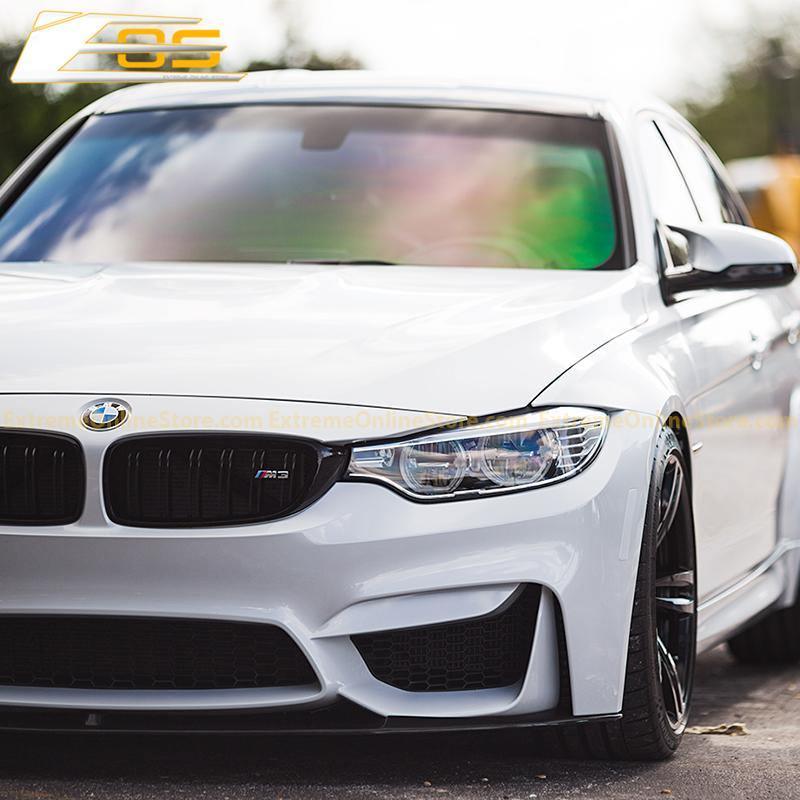 2014-20 BMW F80 M3 Carbon Fiber Front Splitter & Side Skirts - Image 4