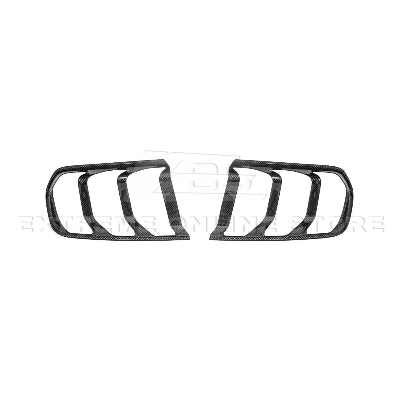 2015-17 Ford Mustang DRY CARBON FIBER Rear Tail Light Trim Bezel Cover Pair - Image 15
