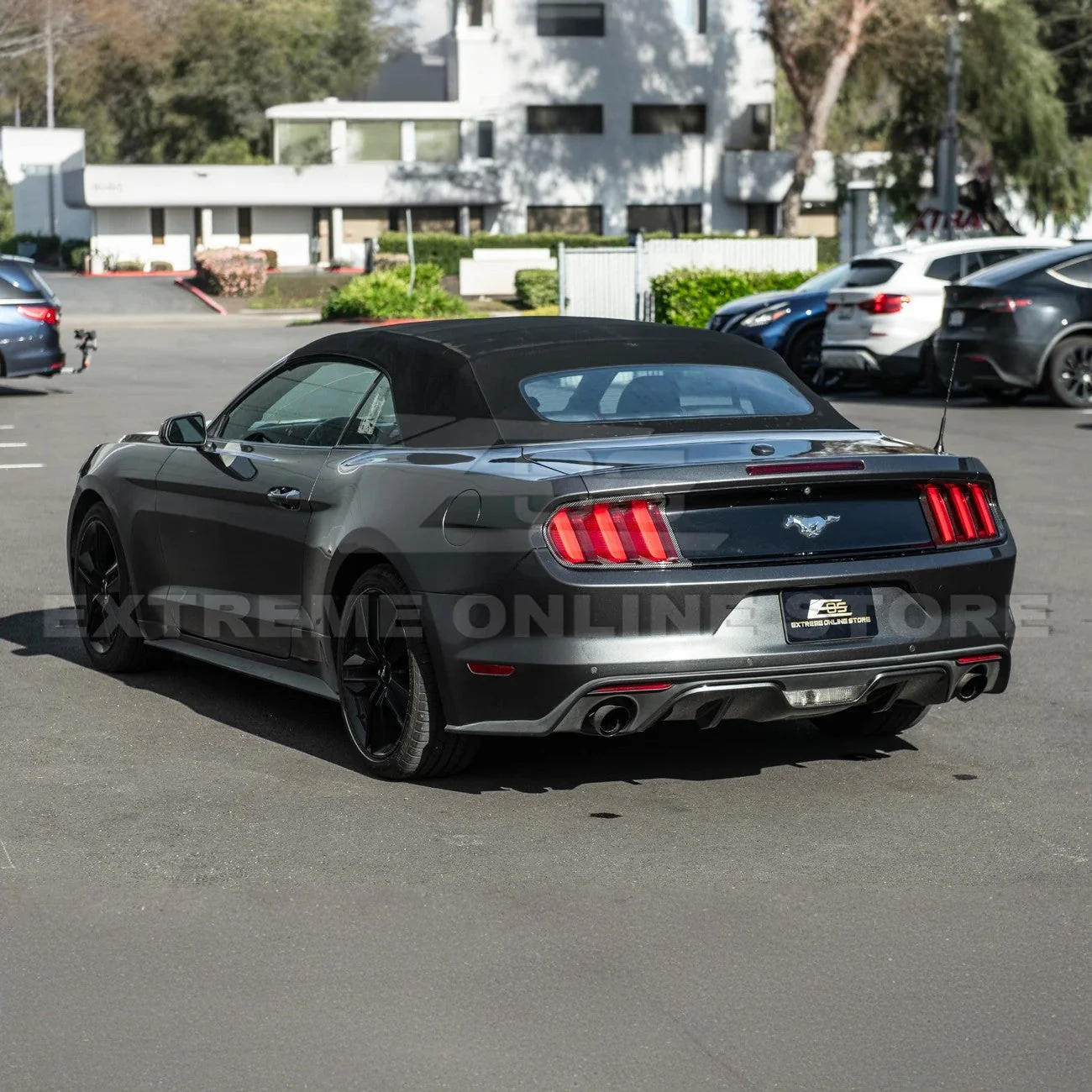 2015-17 Ford Mustang DRY CARBON FIBER Rear Tail Light Trim Bezel Cover Pair - Image 3