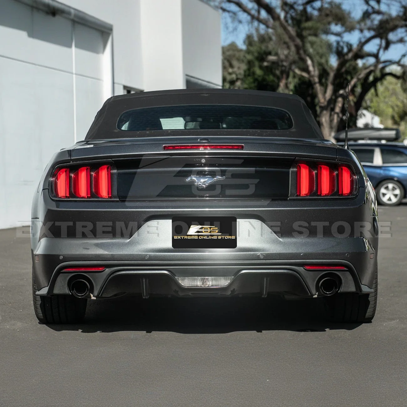 2015-17 Ford Mustang DRY CARBON FIBER Rear Tail Light Trim Bezel Cover Pair - Image 5
