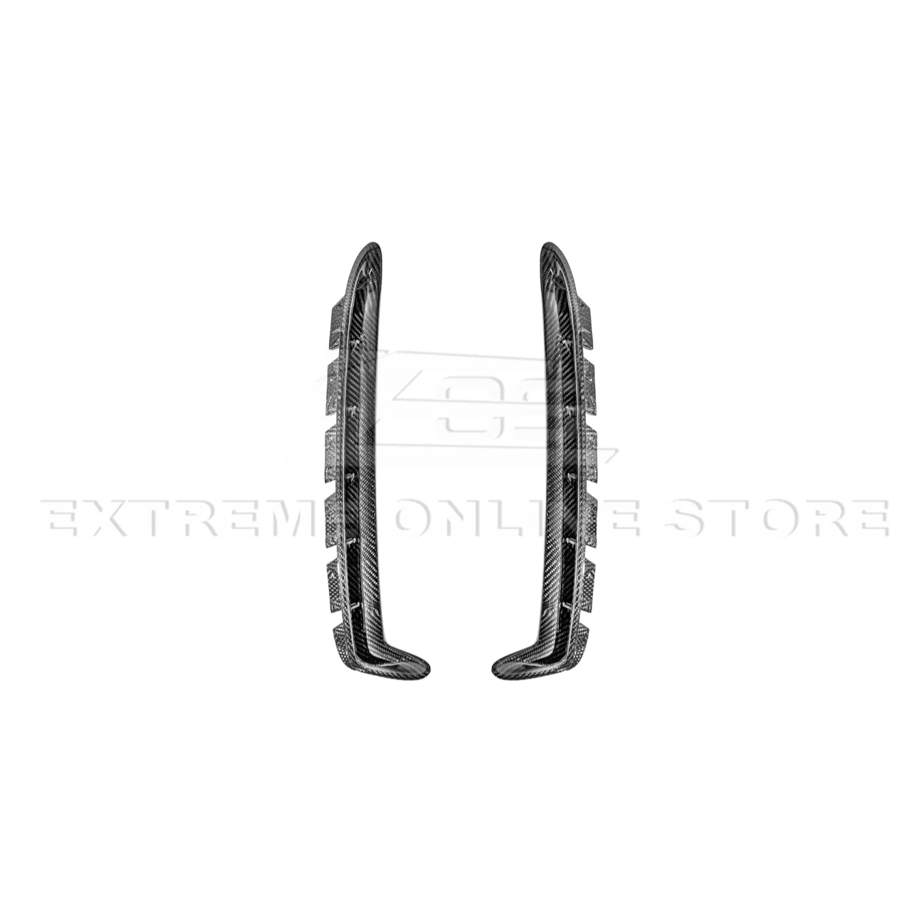 2015-20 Ford Mustang DRY Carbon Fiber Front Side Fender Vent Cover - Image 13