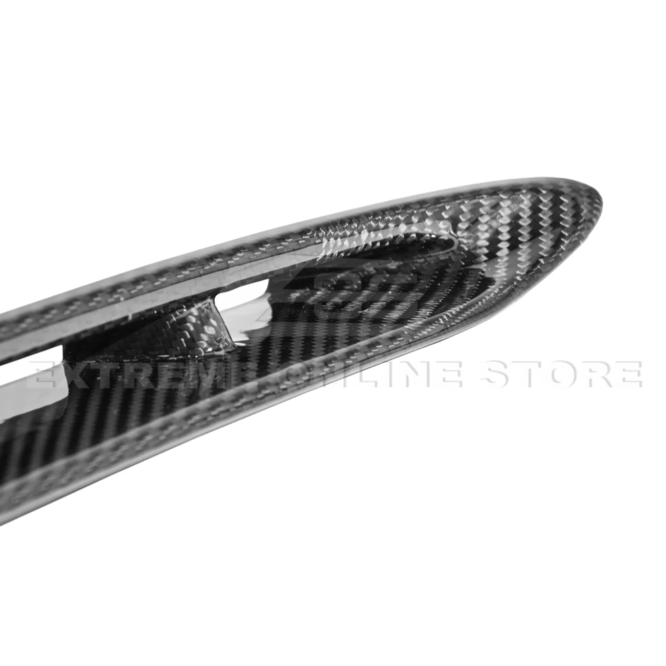 2015-20 Ford Mustang DRY Carbon Fiber Front Side Fender Vent Cover - Image 18