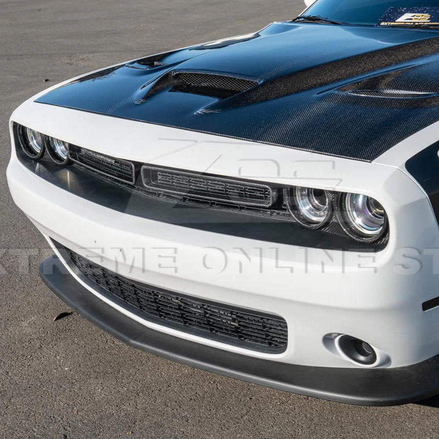 2015-23 Dodge Challenger Headlight Cover w/ Front Grille Insert - Image 4