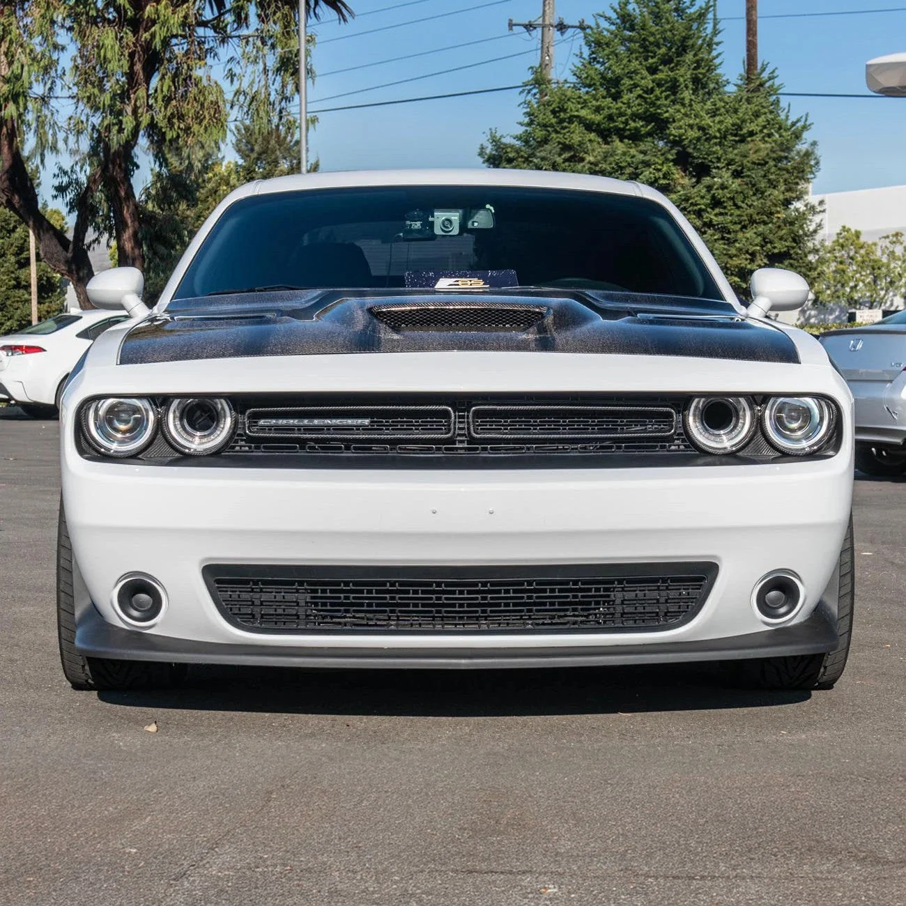 2015-23 Dodge Challenger Headlight Cover w/ Front Grille Insert - Image 5