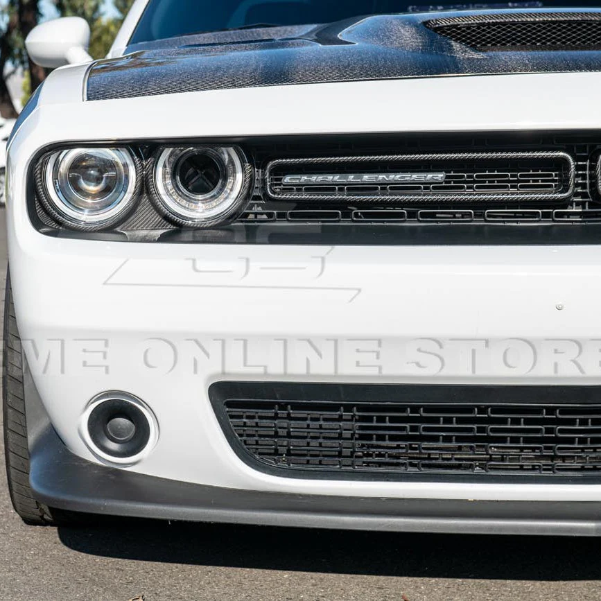 2015-23 Dodge Challenger Headlight Cover w/ Front Grille Insert - Image 9