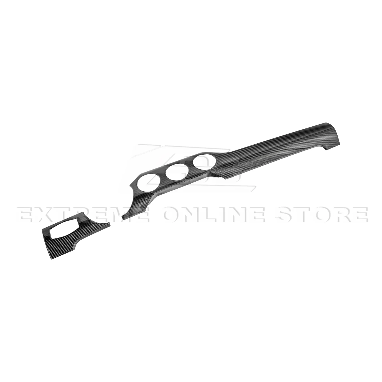 2015-23 Ford Mustang 3 AC DRY CARBON FIBER Dashboard Panel Trim - Image 12