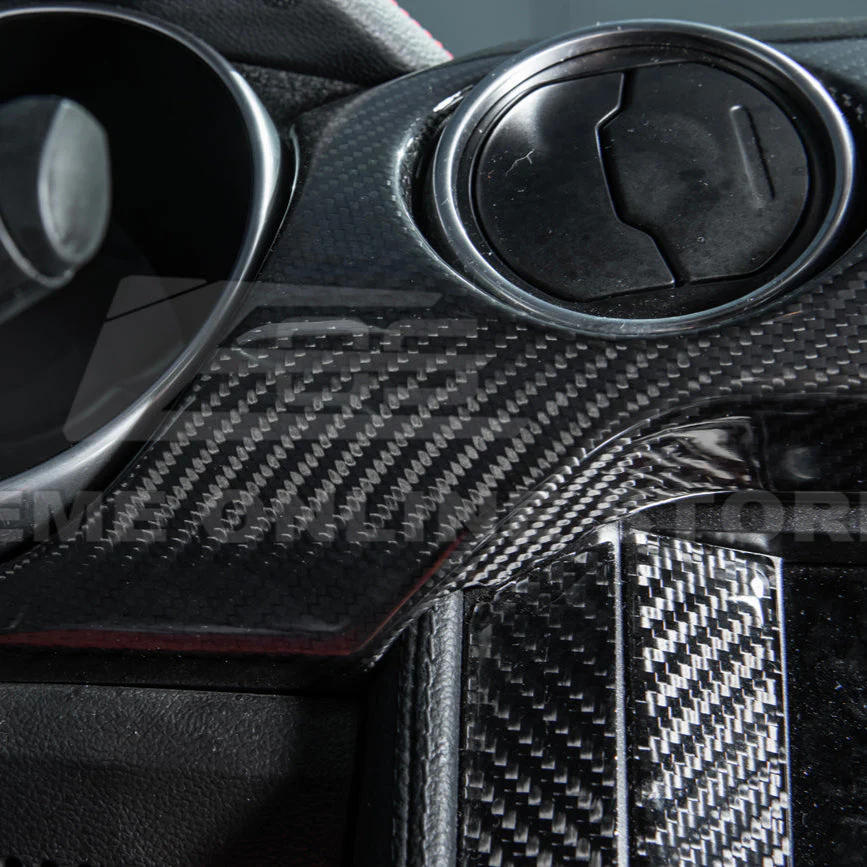 2015-23 Ford Mustang 3 AC DRY CARBON FIBER Dashboard Panel Trim - Image 9