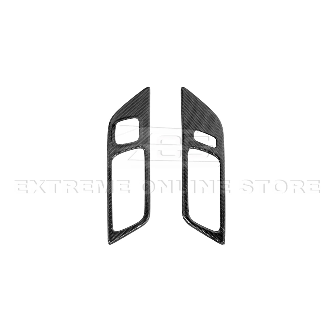 2015-Up Ford Mustang DRY CARBON FIBER Door Handle Panel Cover - Image 12