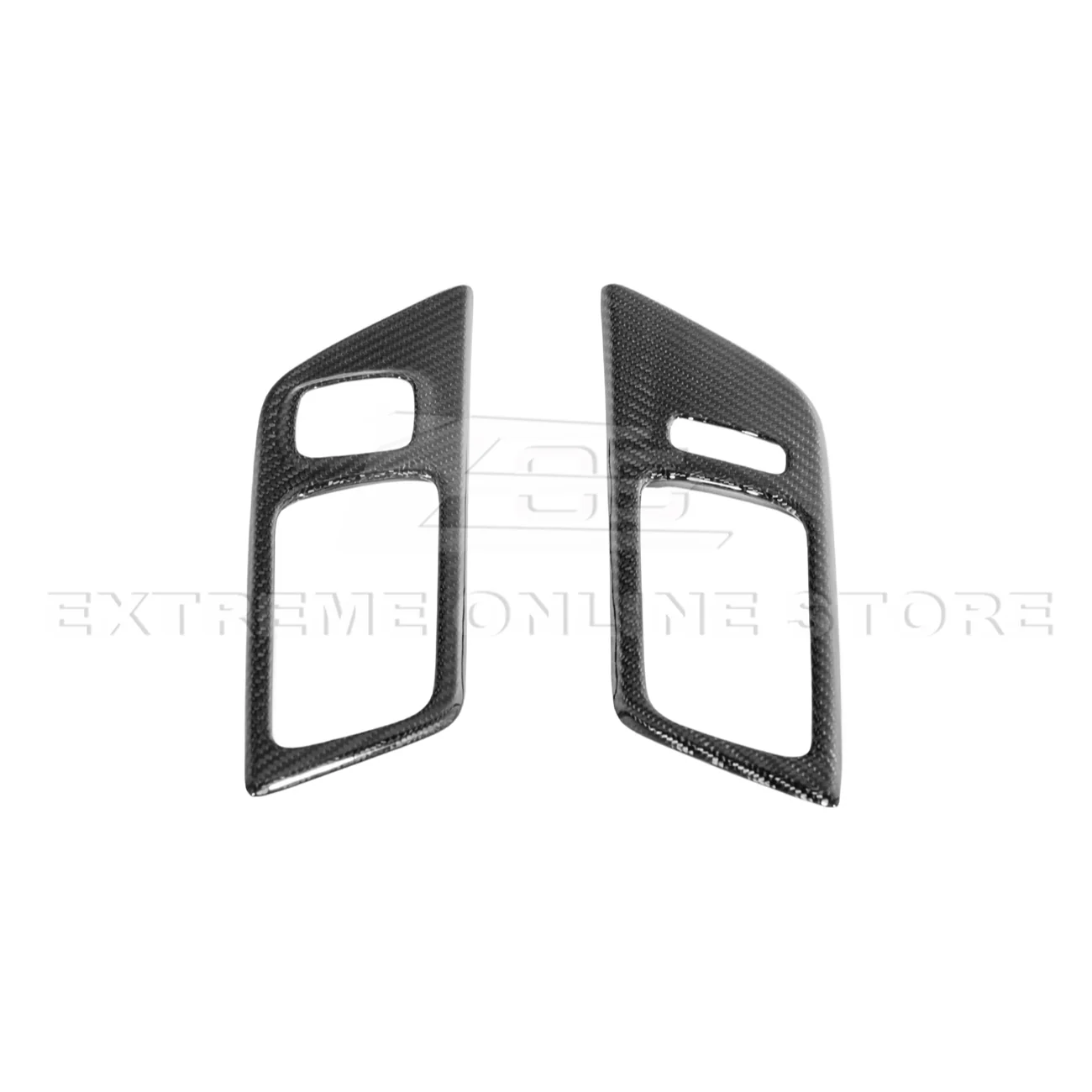 2015-Up Ford Mustang DRY CARBON FIBER Door Handle Panel Cover - Image 13
