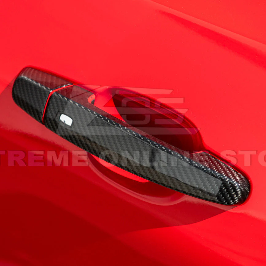 2019-24 Camaro Dry Carbon Fiber Overlay Door Handle Cover - Image 8