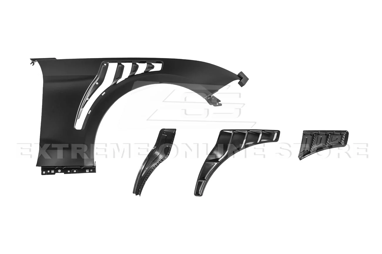 2018-23 Ford Mustang GT500 KR Style Front Side Vented Fenders - Image 8