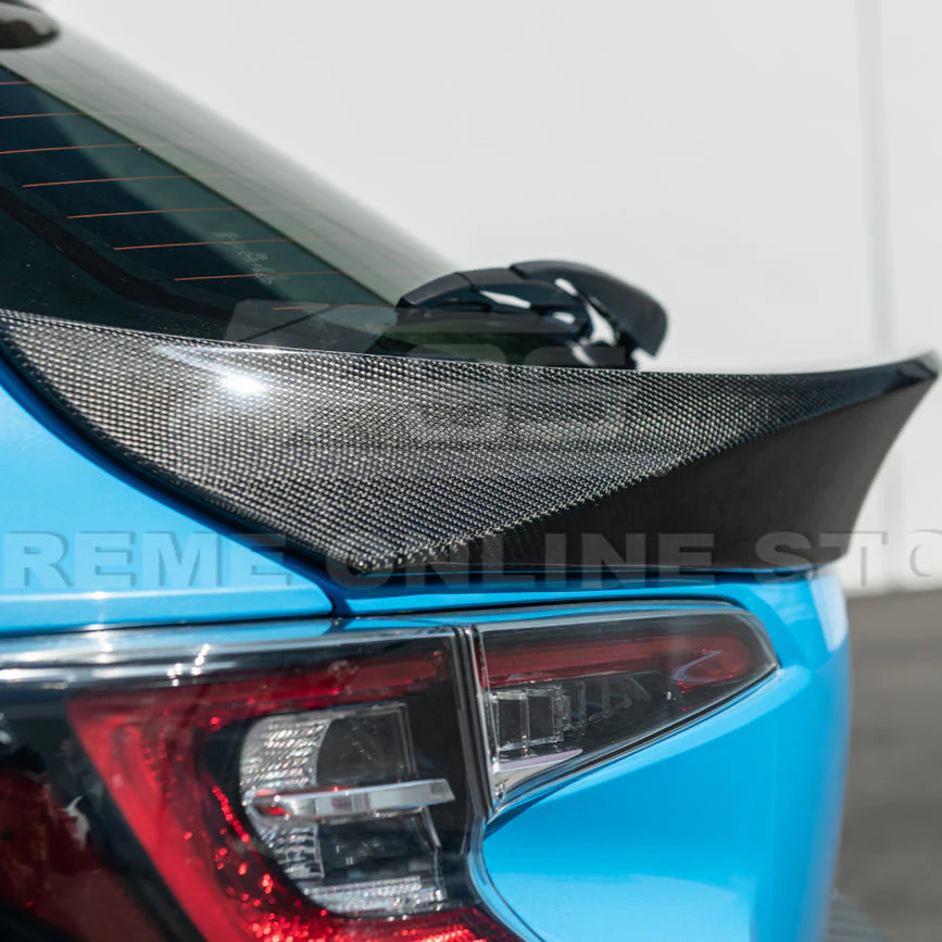 2019-Up Toyota GR Corolla Rear Hatch Mid Wing Spoiler - Image 10