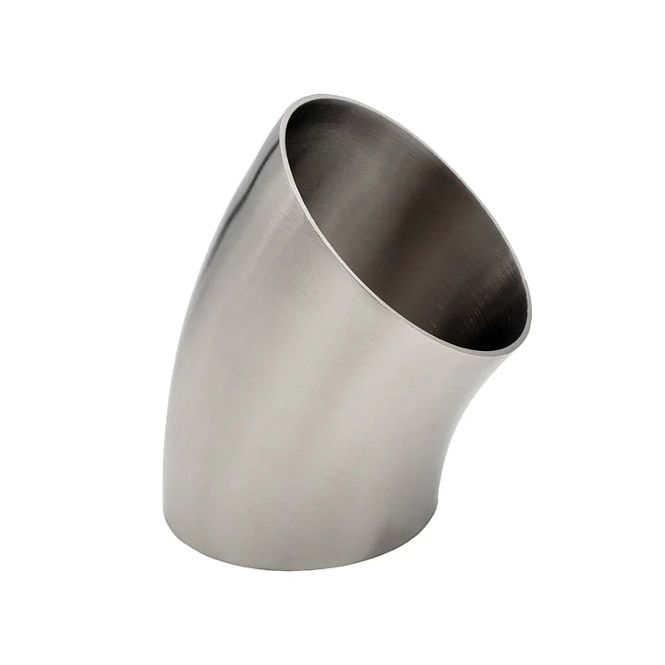 2.000" 16ga 45° Mandrel Bend - (3.000" CLR) - Brushed Finish - 304 Stainless