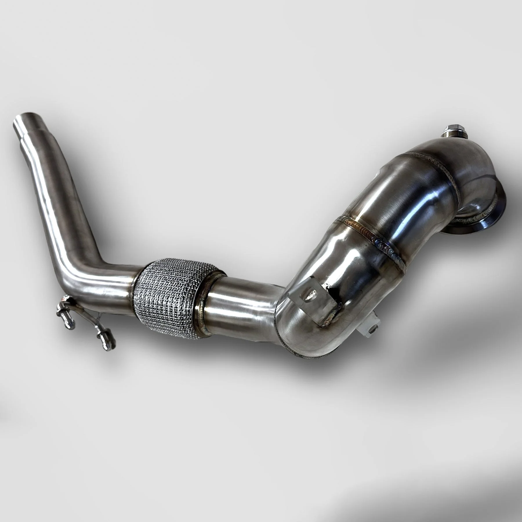 2.0T FWD Audi 8V A3 Race Downpipe (Catless & Catted) - Image 4