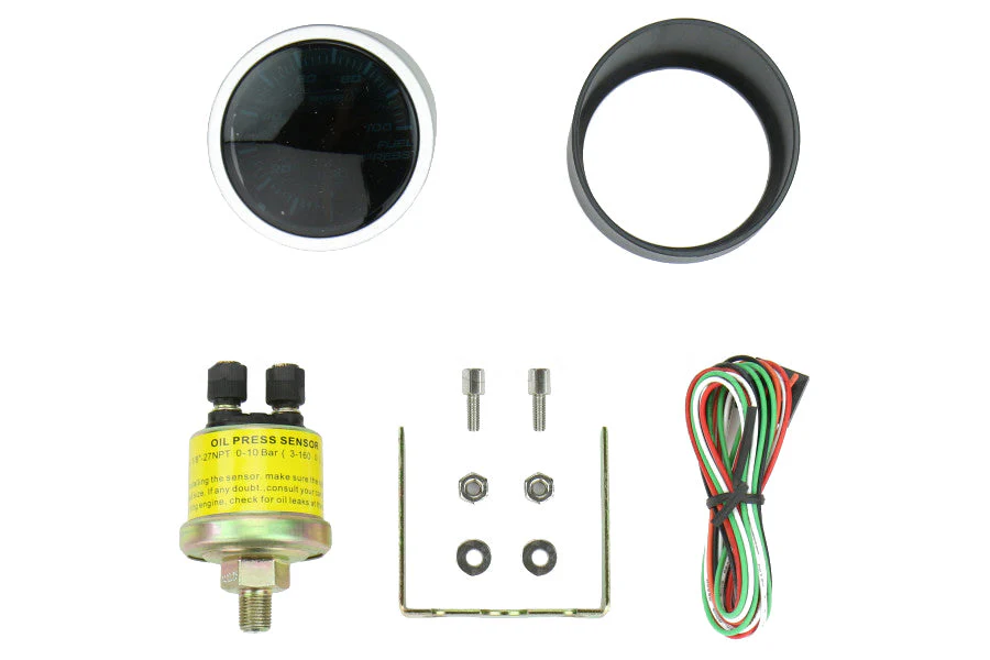 2-1/16" Amber / White - Electrical Oil Pressure Gauge - Image 3