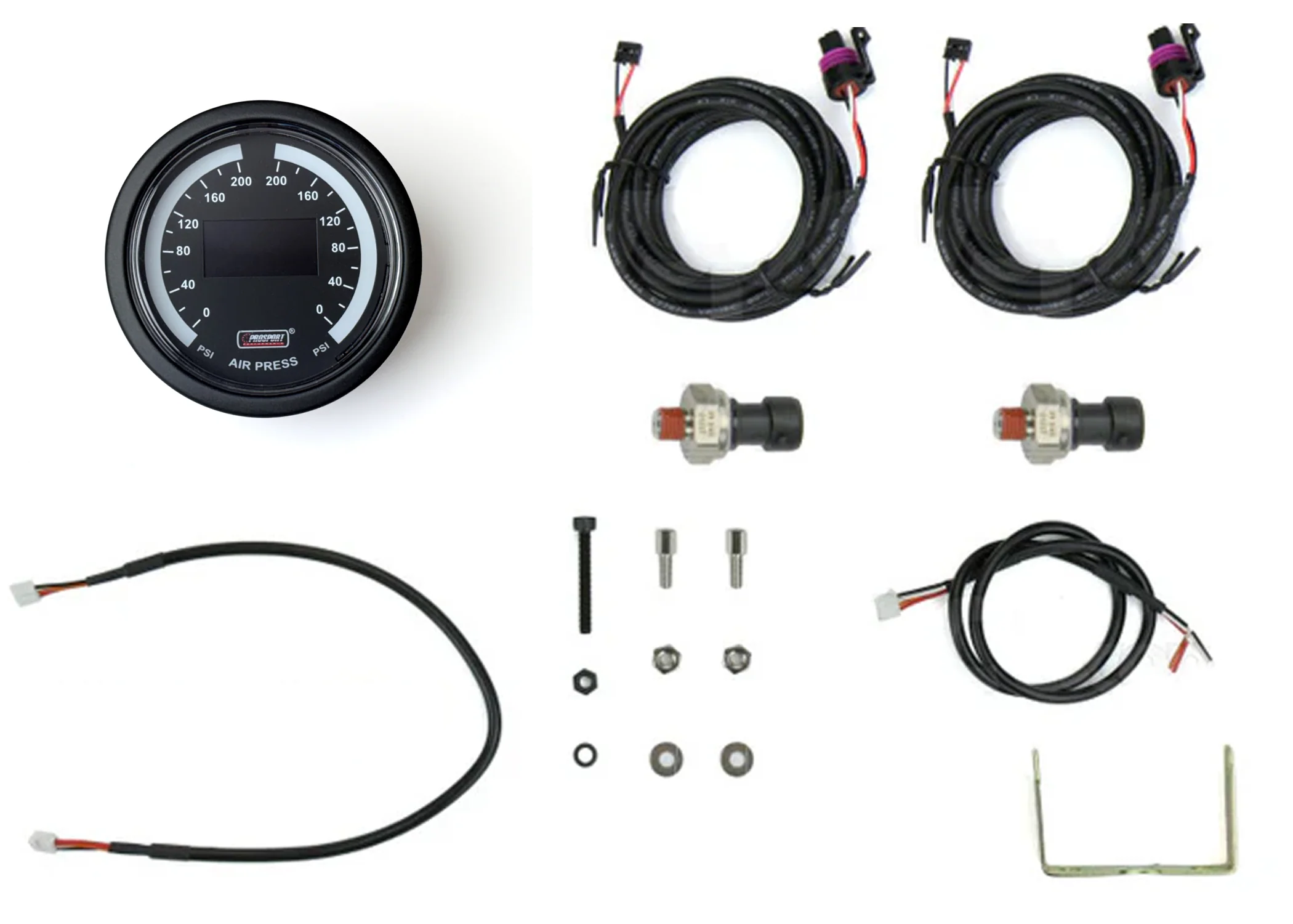 2-1/16" Digital Dual Air Pressure Gauge - OLED Display - Image 2