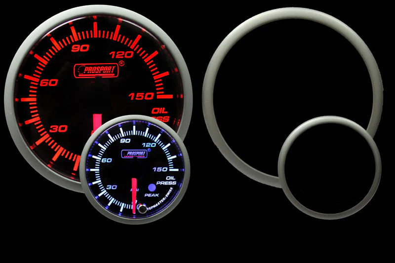 2-3/8" Amber/White Premium Oil Pressure Gauge - Image 4