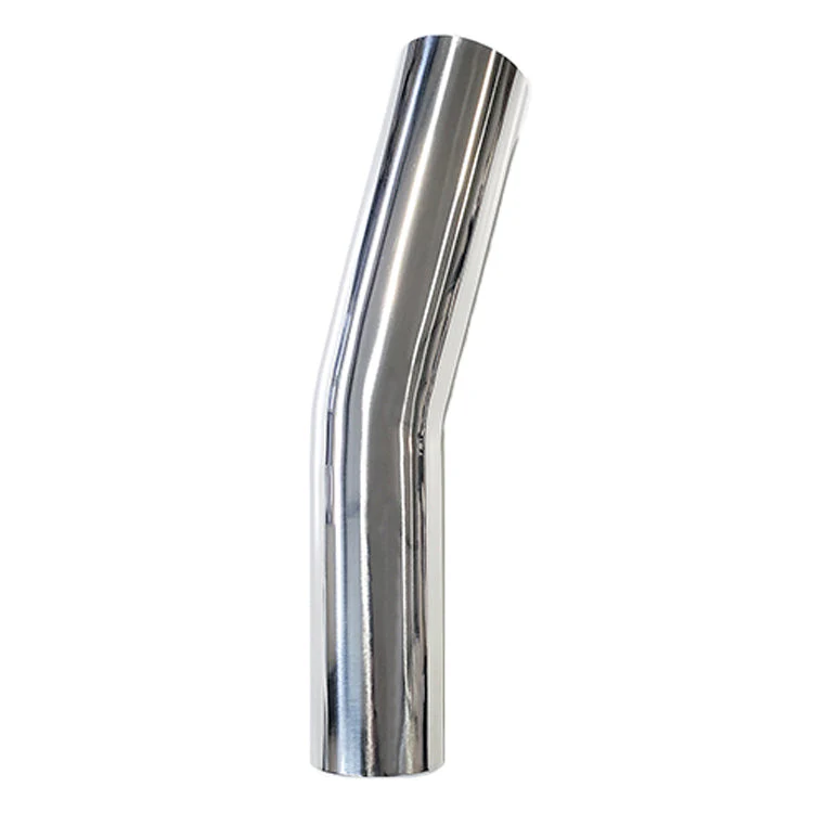2.375" 16ga 15° Mandrel Bend - (3.563" CLR / 6.000" Legs) - Polished OD - 304 Stainless