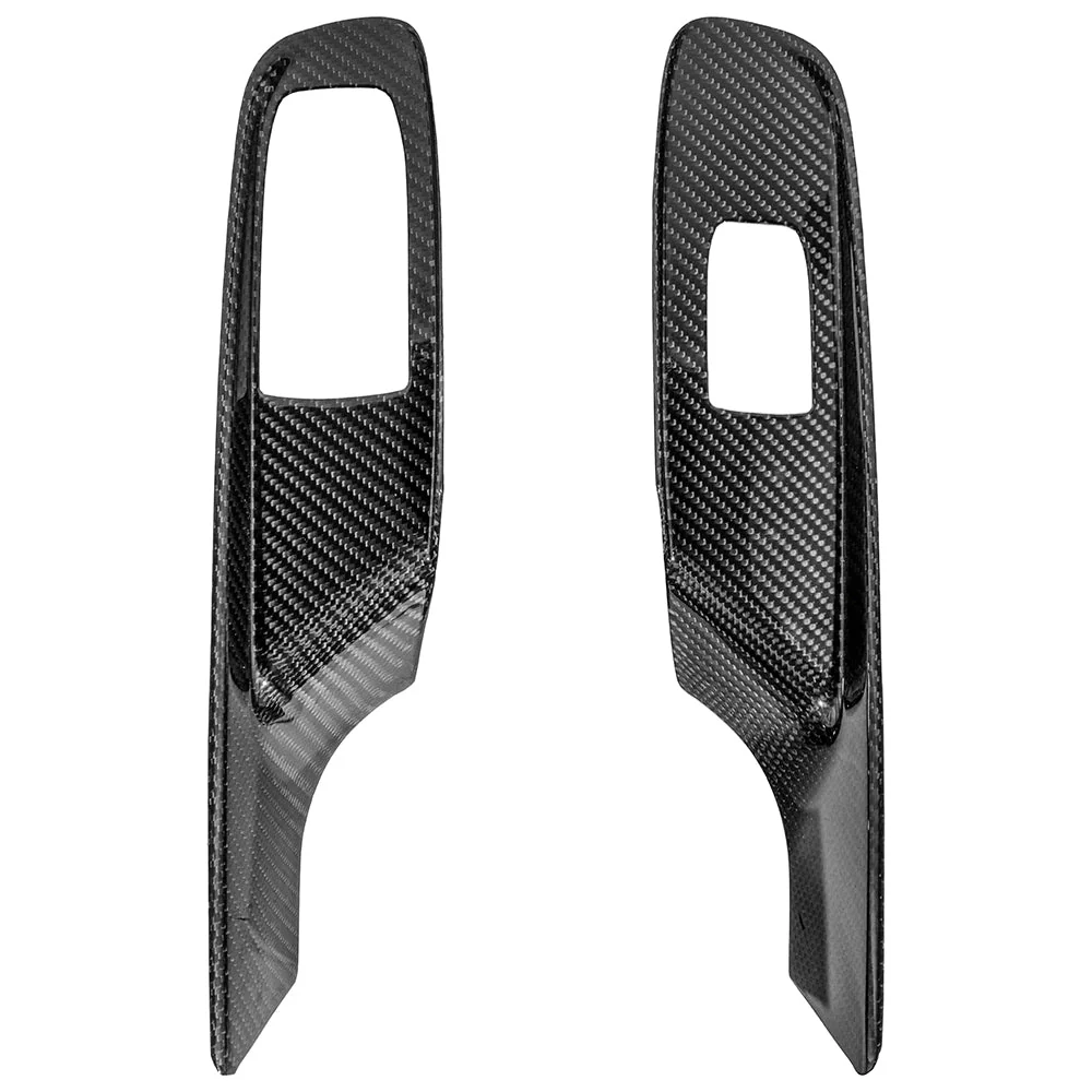 Corvette C8 Coupe DRY CARBON FIBER Side Window Switch Control Panel Cover - Image 2