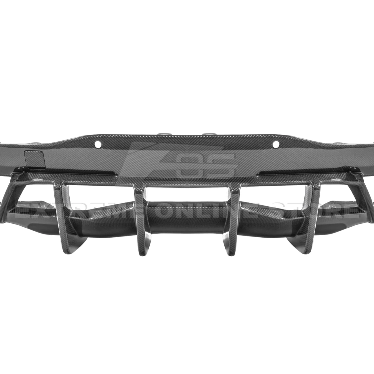 2020-Up Corvette C8 DRY CARBON FIBER Rear Bumper Diffuser Quad Exit - Image 26