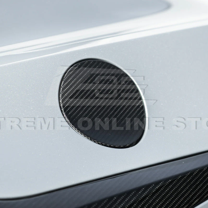 2020-Up Corvette C8 | DRY CARBON FIBER Side Fender Fuel Tank Gas Lid Cover - Image 7