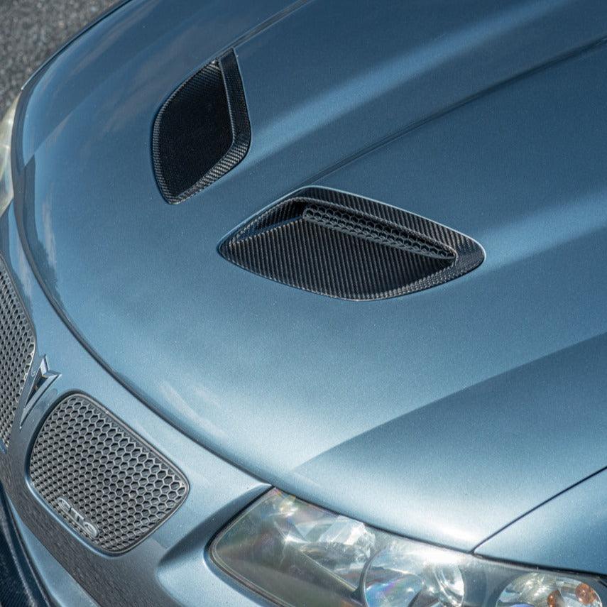 2004-06 Pontiac GTO Carbon Fiber Front Hood Vent Cover - Image 3