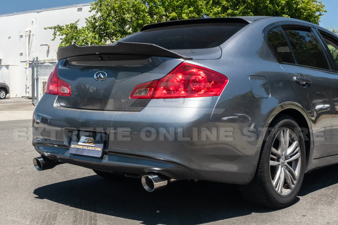 2007-2014 Infiniti G35 G37 Sedan Muffler Delete Axle Back Dual Burnt Tips Exhaust - Image 7
