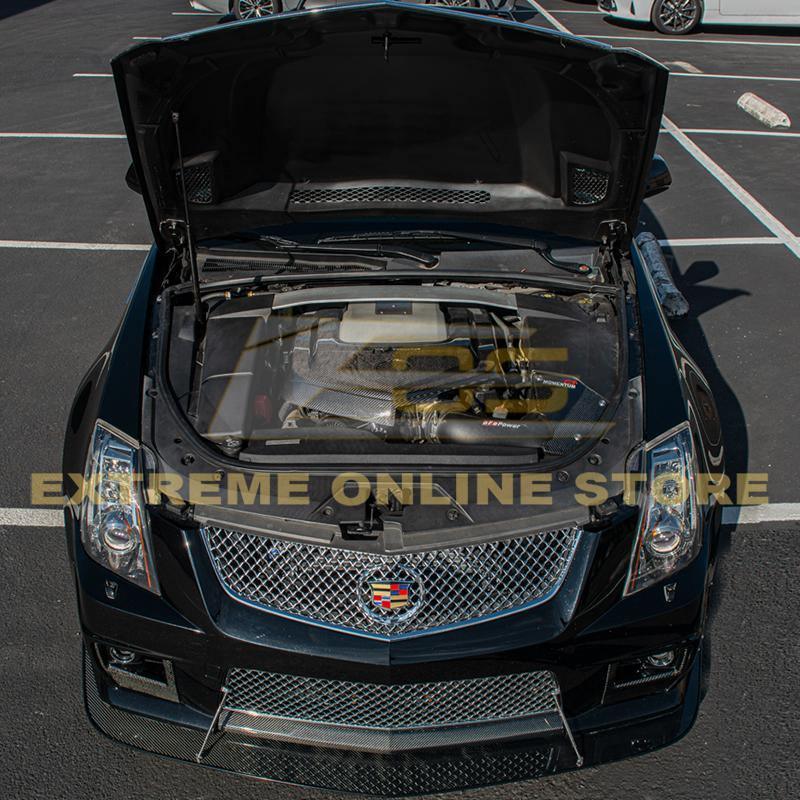 2009-15 Cadillac CTS-V Carbon Fiber Front Engine Cover - Image 9