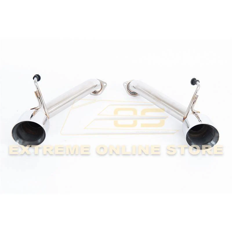 2009-21 Nissan 370Z Z34 Muffler Delete Axle Back 4.5" Dual Tips Exhaust - Image 11