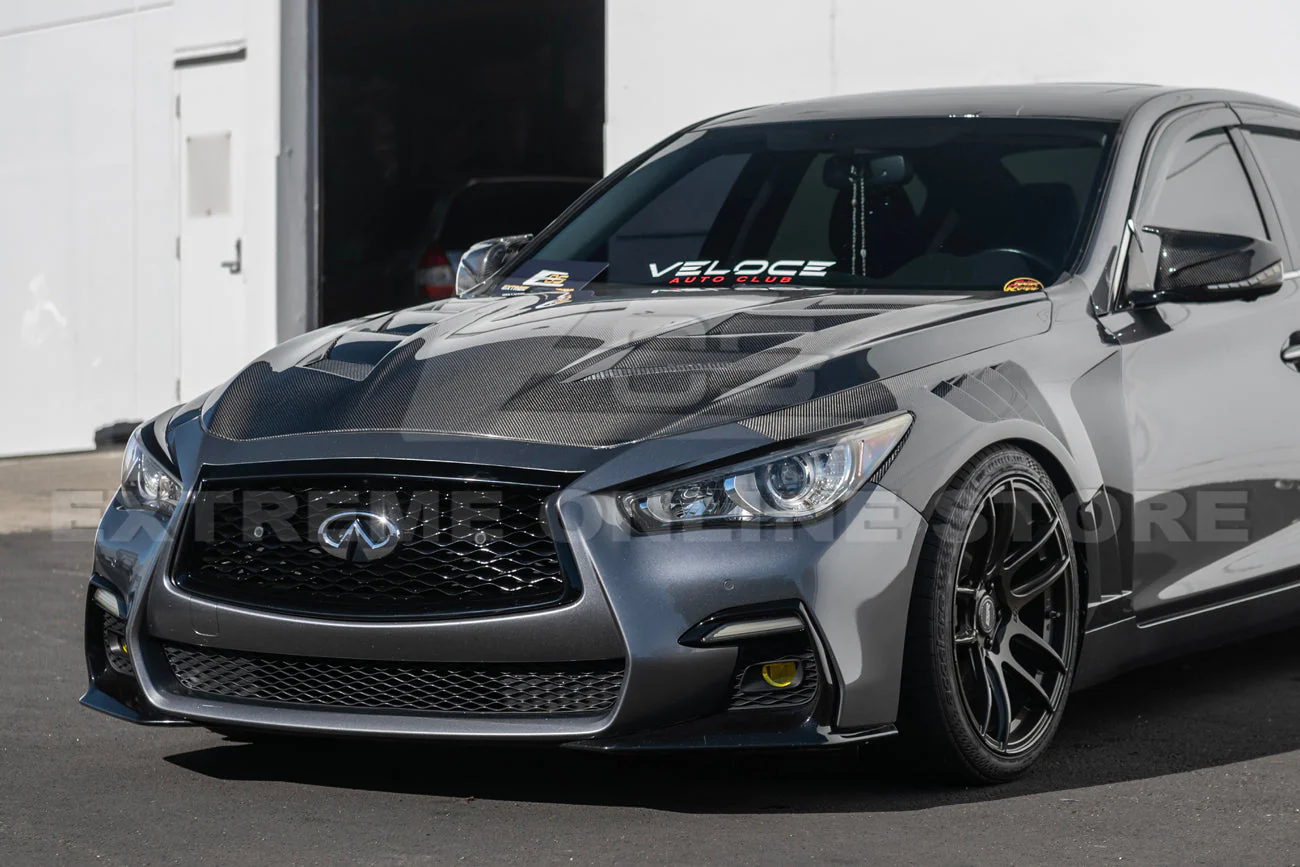 2014-Up Infiniti Q50 Front Bumper Hood & Side Fender - Image 4