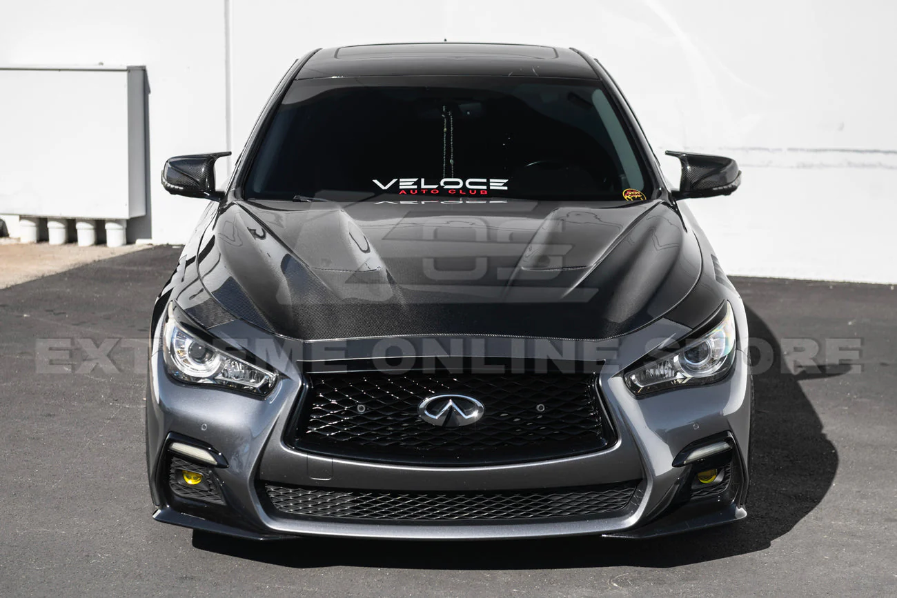 2014-Up Infiniti Q50 Front Vented Hood - Image 3