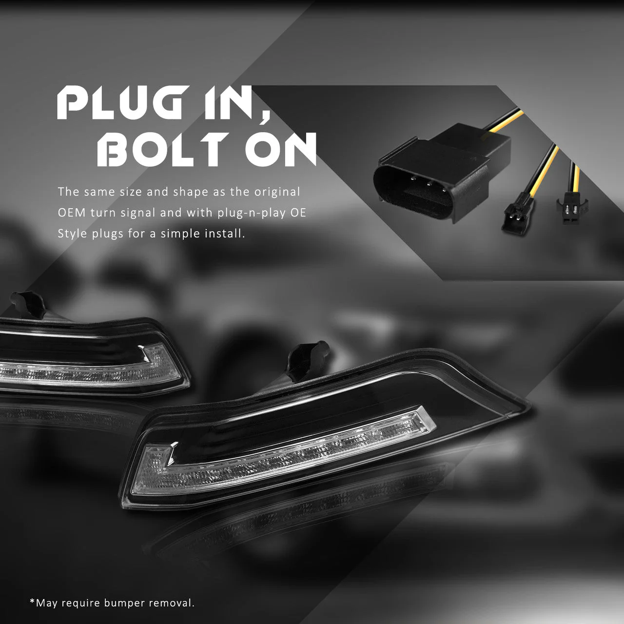 2015-2017 Mustang LED Arrow Turn Signals with Switchback + Sequential - Image 4