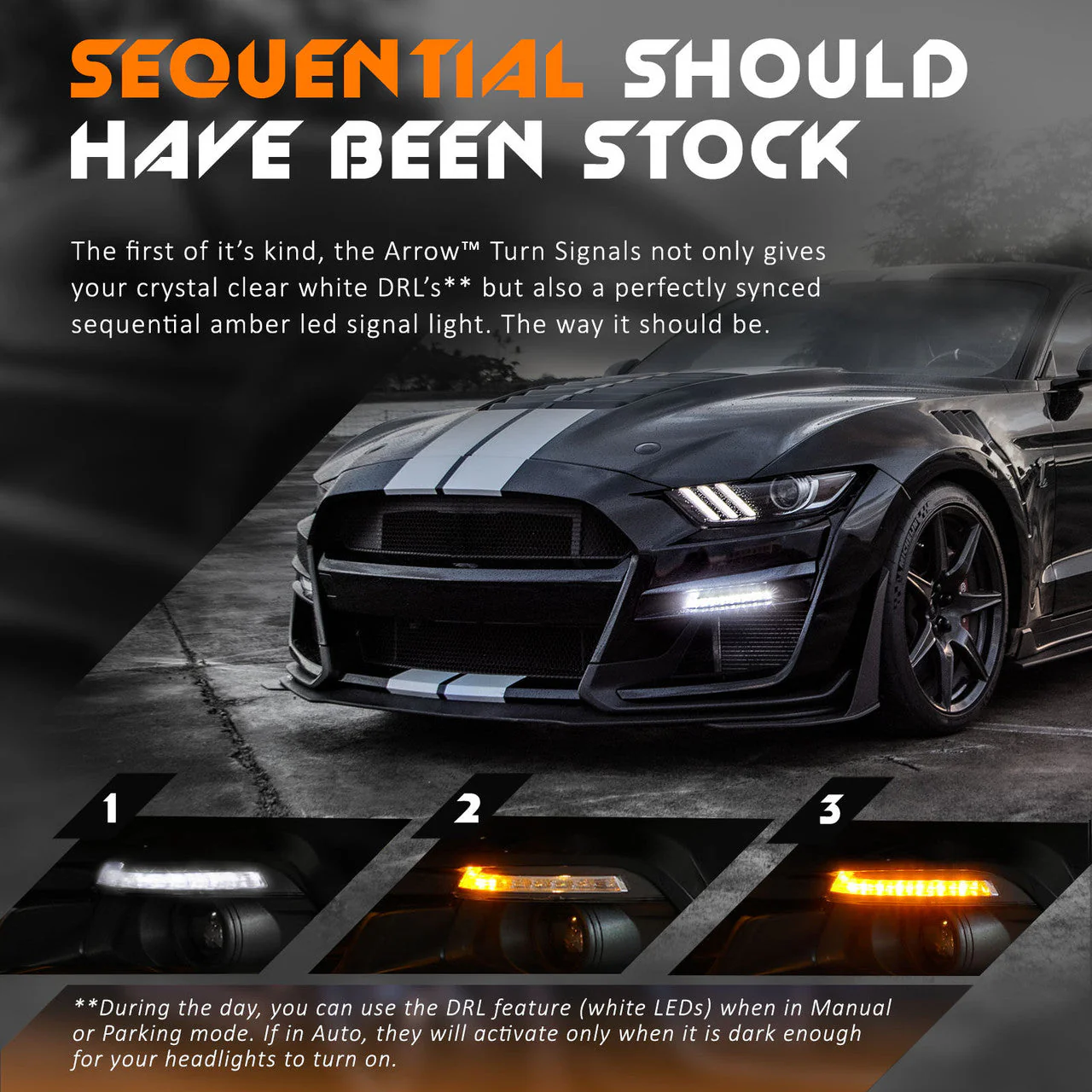 2015-2017 Mustang LED Arrow Turn Signals with Switchback + Sequential - Image 8