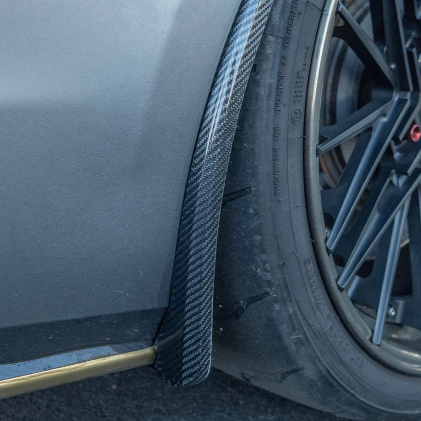 2016-19 Cadillac CTS-V Rear Mud Flaps Splash Guard - Image 2