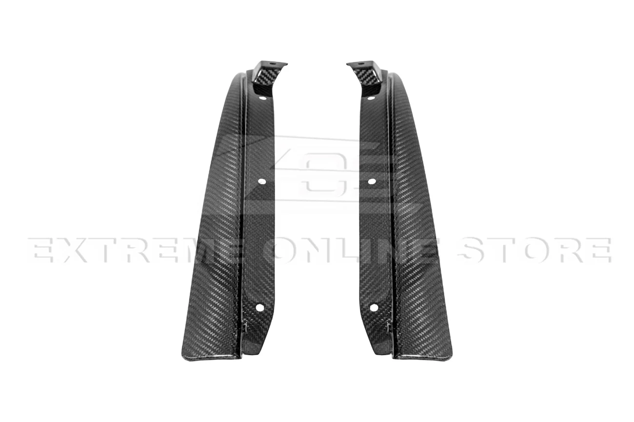 2016-19 Cadillac ATS-V Track Package Dry carbon Fiber Front Lip & Side Wheel Arch - Image 11