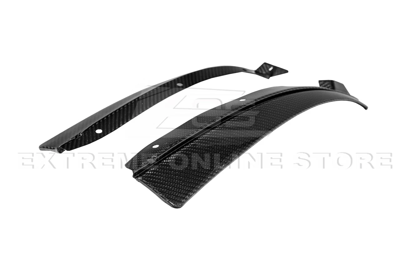 2016-19 Cadillac ATS-V Track Package Dry carbon Fiber Front Lip & Side Wheel Arch - Image 14