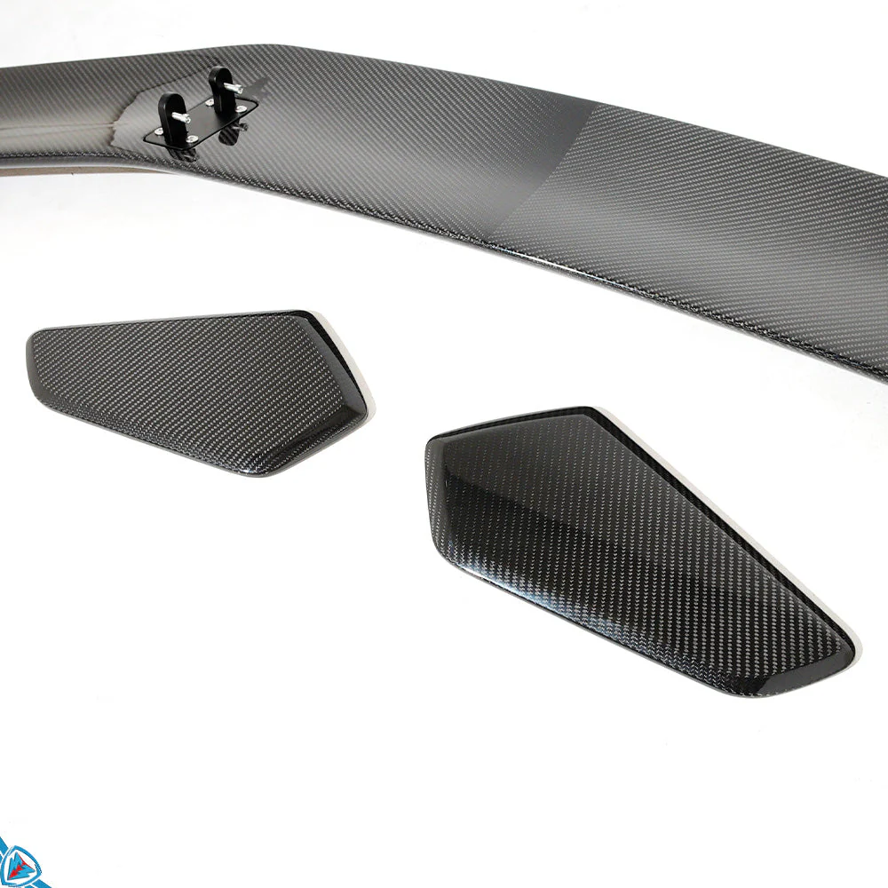 2017-2025 Porsche 718 Boxster & Cayman (982) Dry Carbon Fiber GT4 RS Style Swan Neck Wing - Image 8