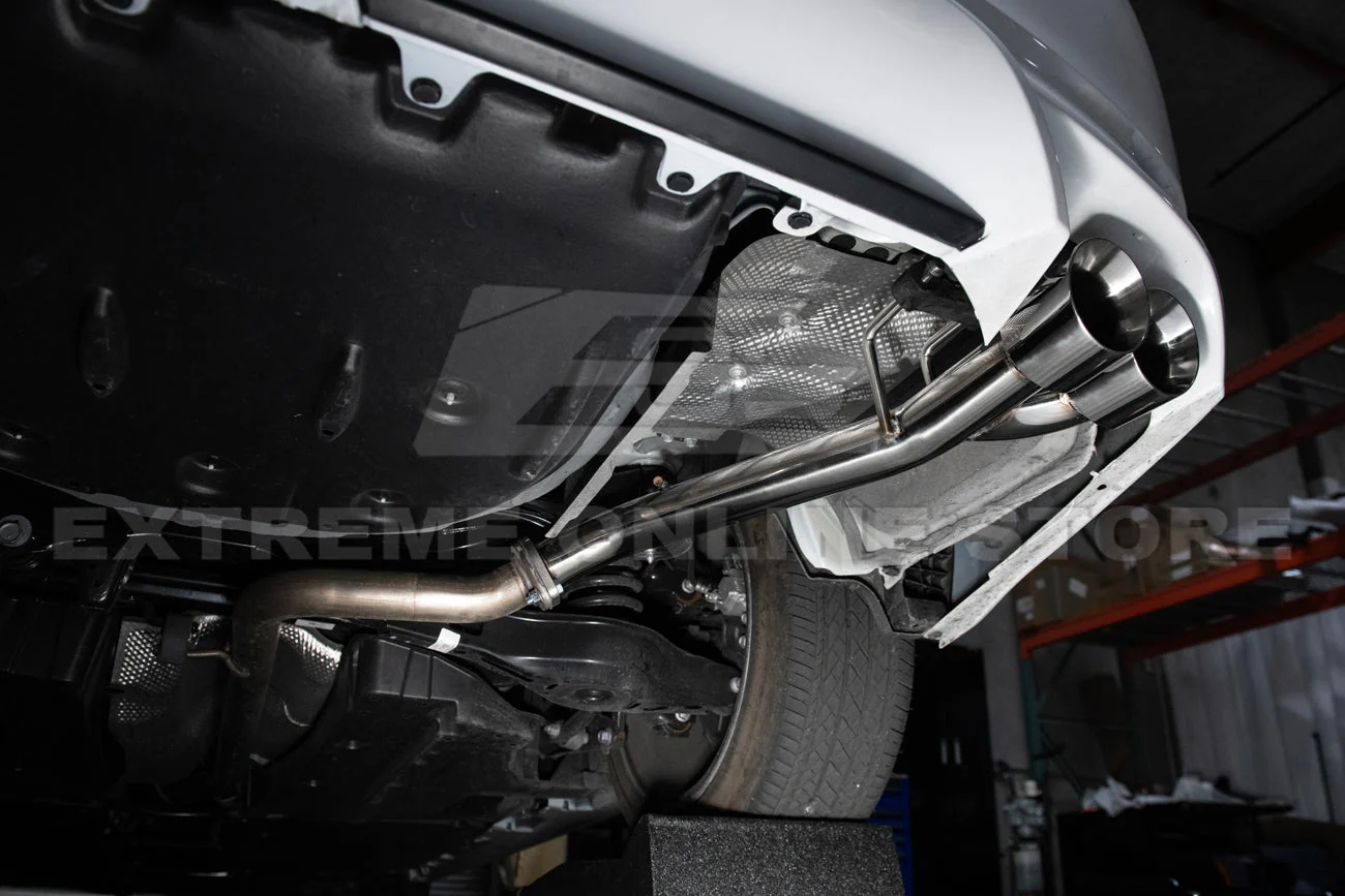2018-2024 Toyota Camry SE Muffler Delete Single Exit Axle Back Dual Tips Exhaust - Image 3