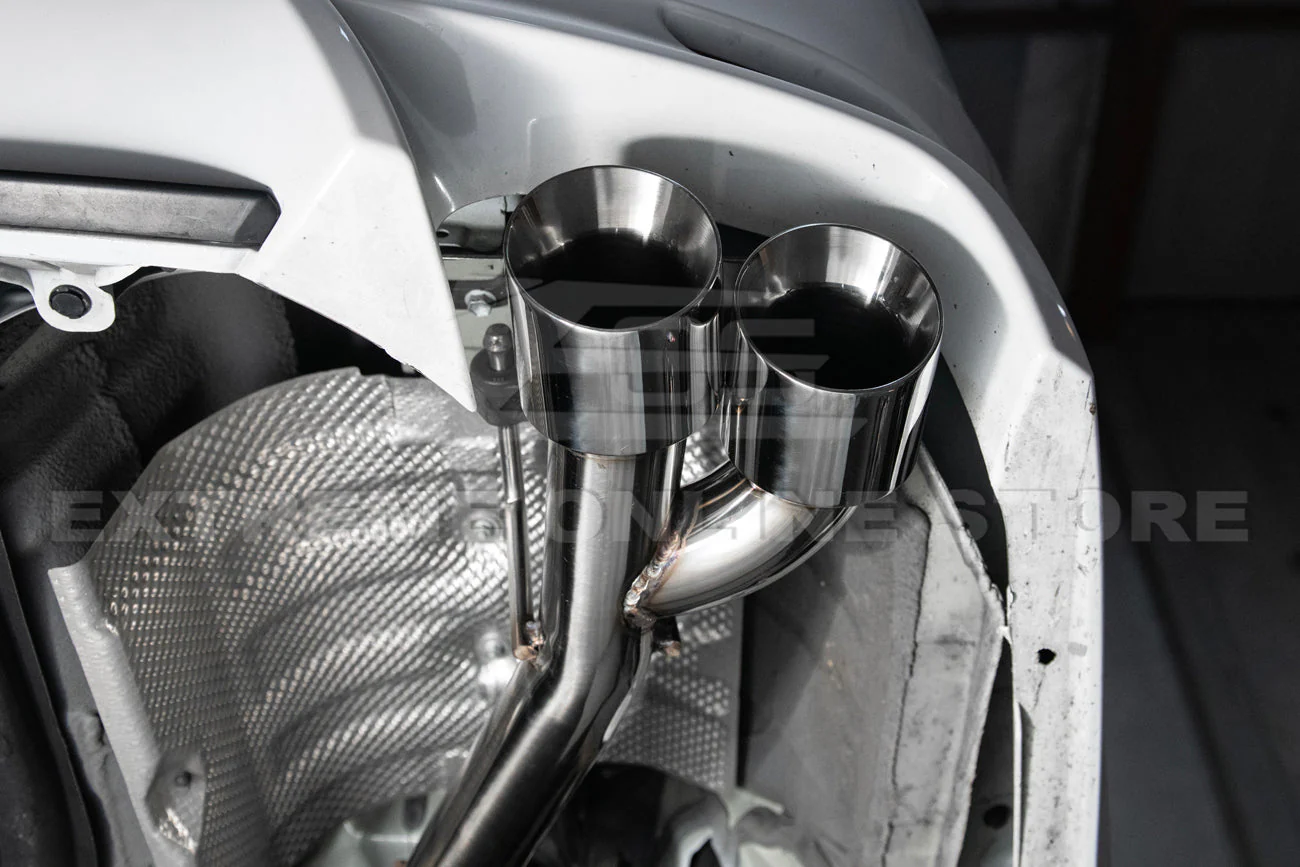 2018-2024 Toyota Camry SE Muffler Delete Single Exit Axle Back Dual Tips Exhaust - Image 5