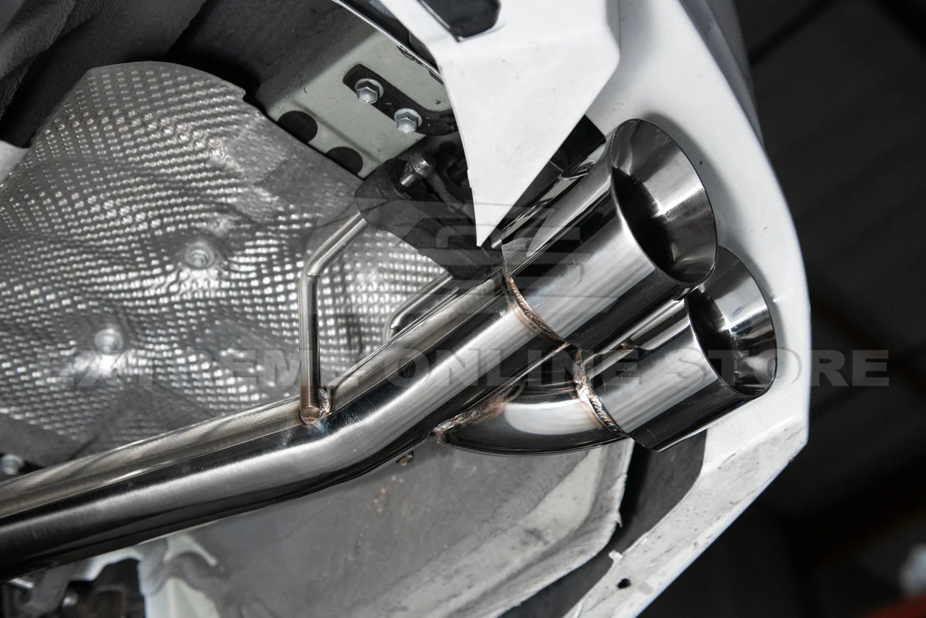 2018-2024 Toyota Camry SE Muffler Delete Single Exit Axle Back Dual Tips Exhaust - Image 6