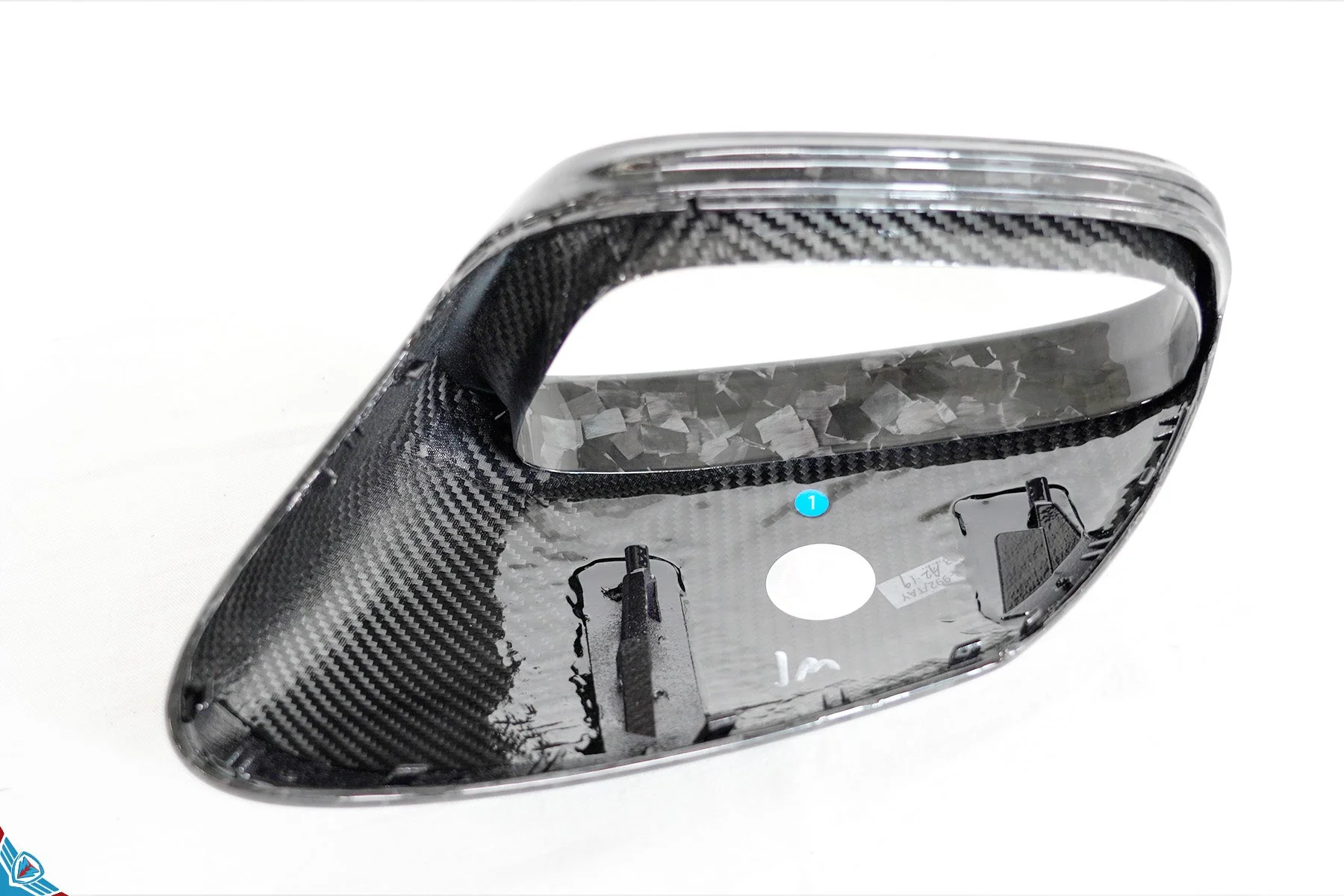 2019+ Porsche Taycan Genuine Dry Carbon Fiber Mirror Covers | FYBR Aerodynamics - Image 5