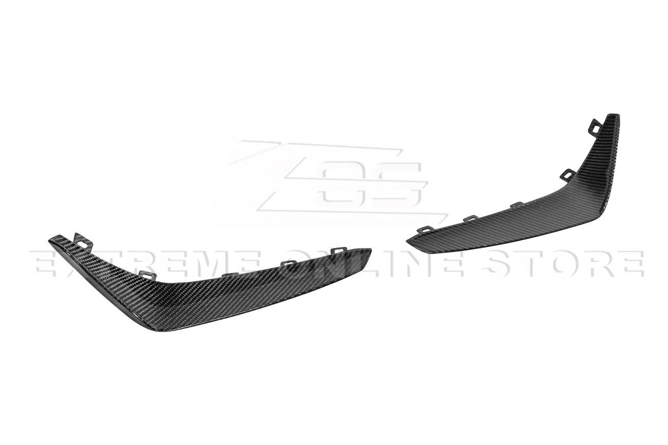 2020-Up Cadillac CT4-V Blackwing Front Lip Splitter Winglets & Side Skirts - Image 10